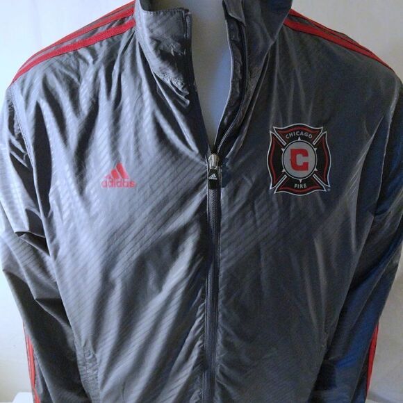 Adidas Chicago Fire Windbreaker Jacket Sz. S - Picture 2 of 8